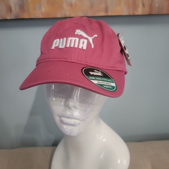 Puma Youth Osfa Pink Adjustable Hat NWT - Picture 1 of 7